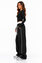 Loovay Riva Lounge Set met Wide Leg Broek