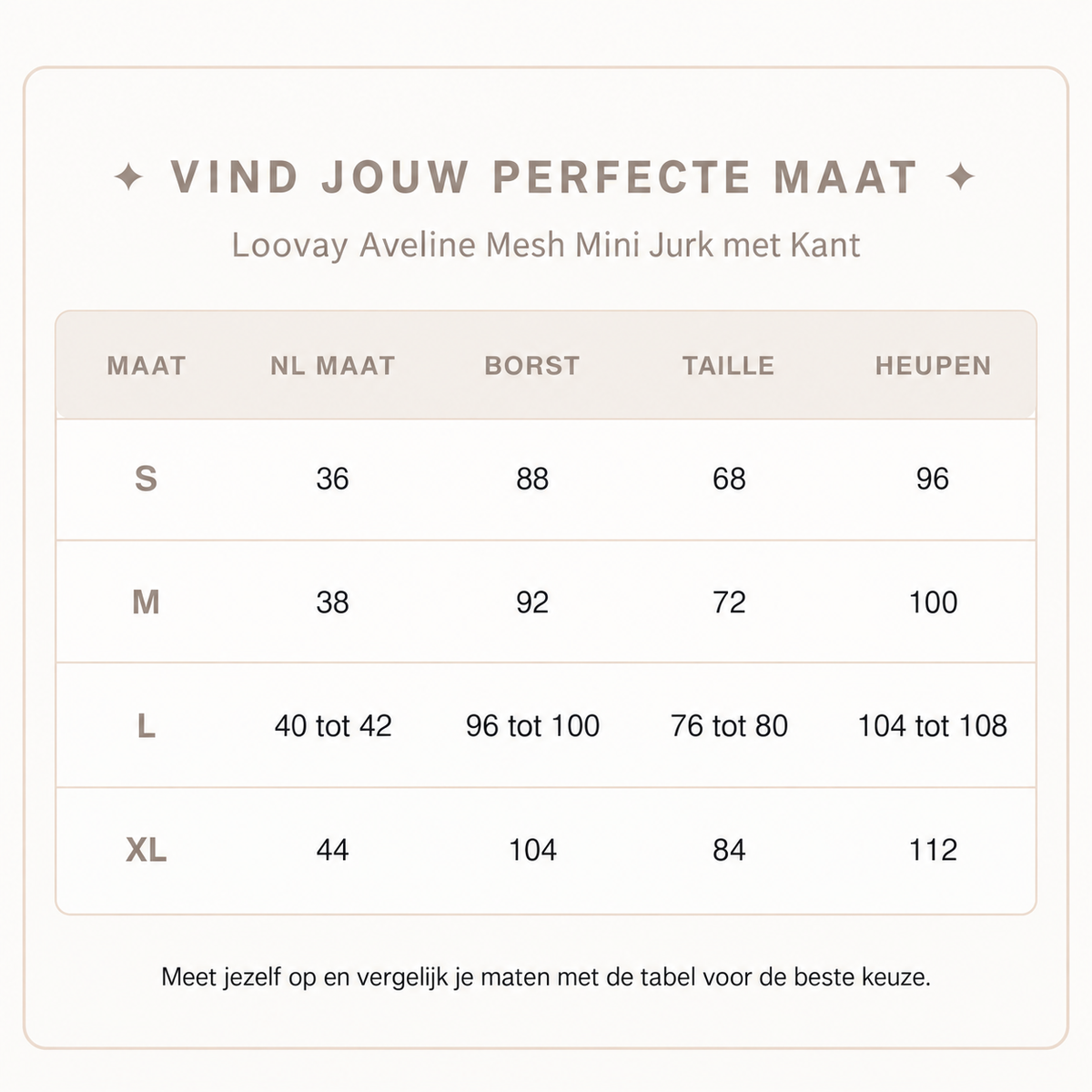 Loovay Aveline Mesh Mini Jurk met Kant
