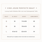 Loovay Isella Pailletten Mini Jurk met Gedrapeerde Taille
