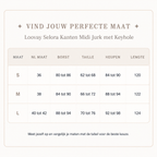 Loovay Selora Kanten Midi Jurk met Keyhole