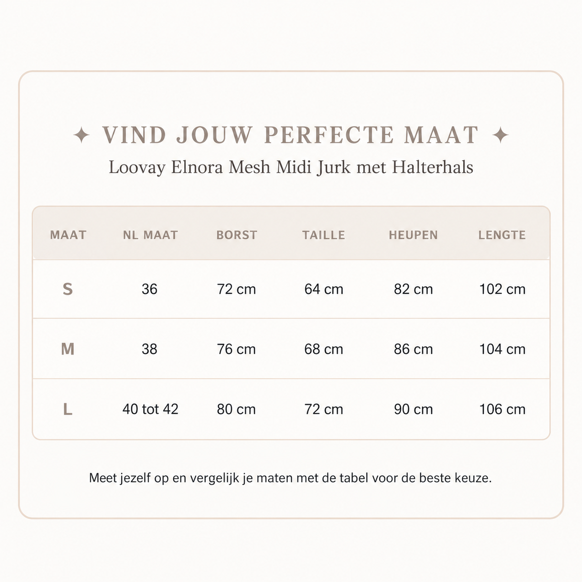 Loovay Elnora Mesh Midi Jurk met Halterhals