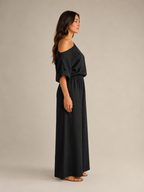 Loovay Alorelle Off Shoulder Set met Wide Leg Broek