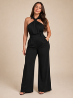 Loovay Halora Jumpsuit, Halterhals en Palazzo Broek