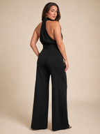 Loovay Halora Jumpsuit, Halterhals en Palazzo Broek
