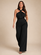Loovay Halora Jumpsuit, Halterhals en Palazzo Broek