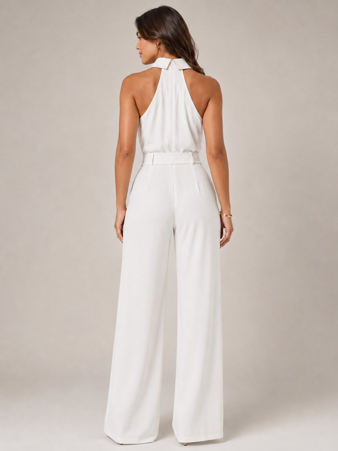 Loovay Halora Jumpsuit, Halterhals en Palazzo Broek