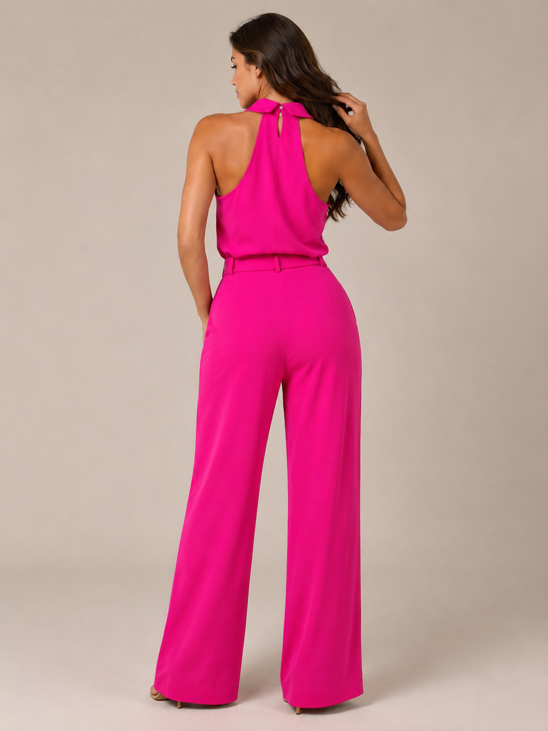 Loovay Halora Jumpsuit, Halterhals en Palazzo Broek