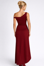 Loovay Evoleta Jurk, Asymmetrische Drapering