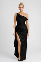 Loovay Evoleta Jurk, Asymmetrische Drapering