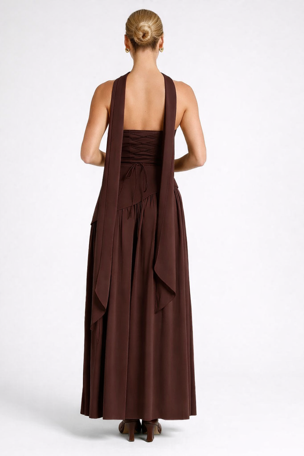 Loovay Arlienne Jurk, Strapless Asymmetrisch Design