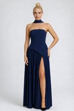 Loovay Arlienne Jurk, Strapless Asymmetrisch Design