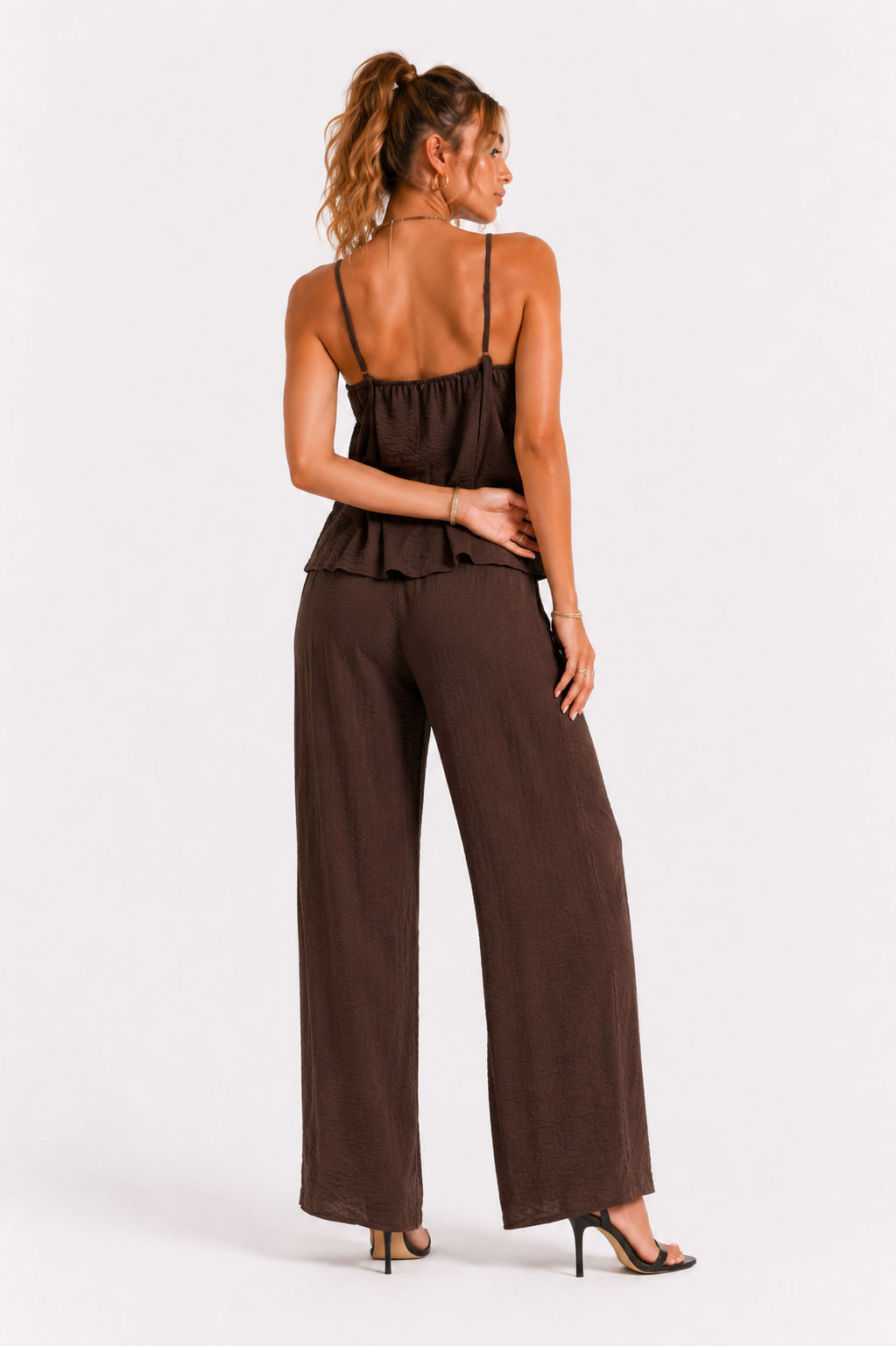 Loovay Élanoire Set, Camisole Top met Wijde Broek