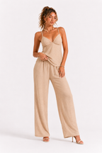 Loovay Élanoire Set, Camisole Top met Wijde Broek