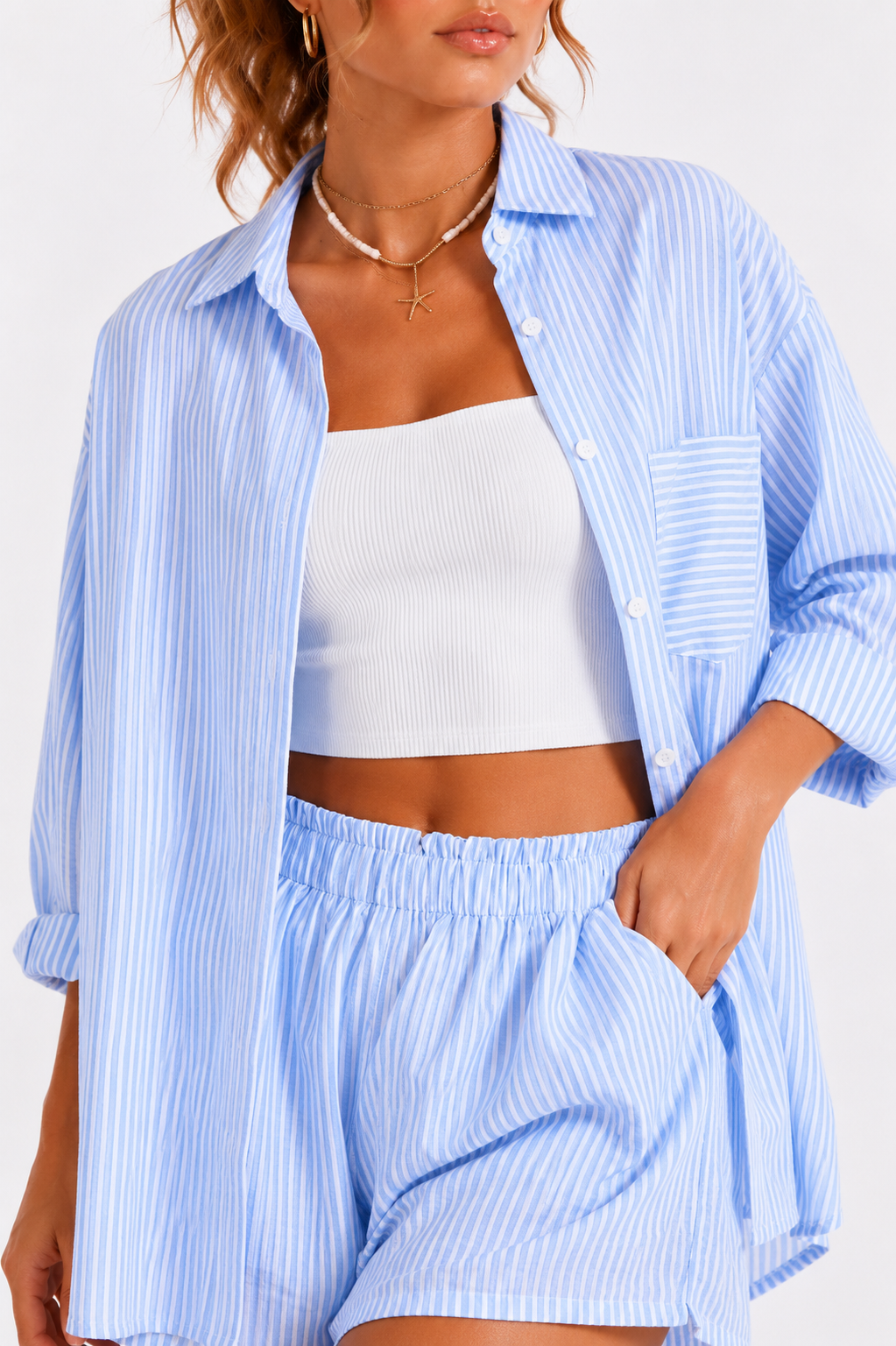 Loovay Élanoire Set, Blouse met Short