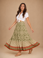 Loovay Marevia, Maxi-Rok met Mediterrane Print