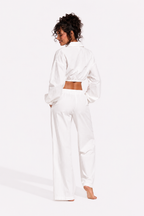 Loovay Elowen Set, Cropped Blouse en Rok met Plooidetails