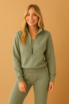 Noliva – Tweedelig joggingpak met halve rits