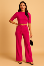 Esmara – Getailleerde tweedelige set met cropped top