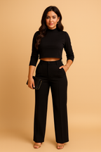 Esmara – Getailleerde tweedelige set met cropped top