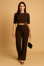 Esmara – Getailleerde tweedelige set met cropped top