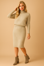 Velayne – Warme midi-jurk met elegante pasvorm