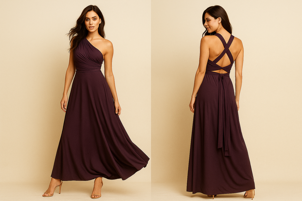 Solyra – Elegante wikkeljurk met eindeloze draagopties