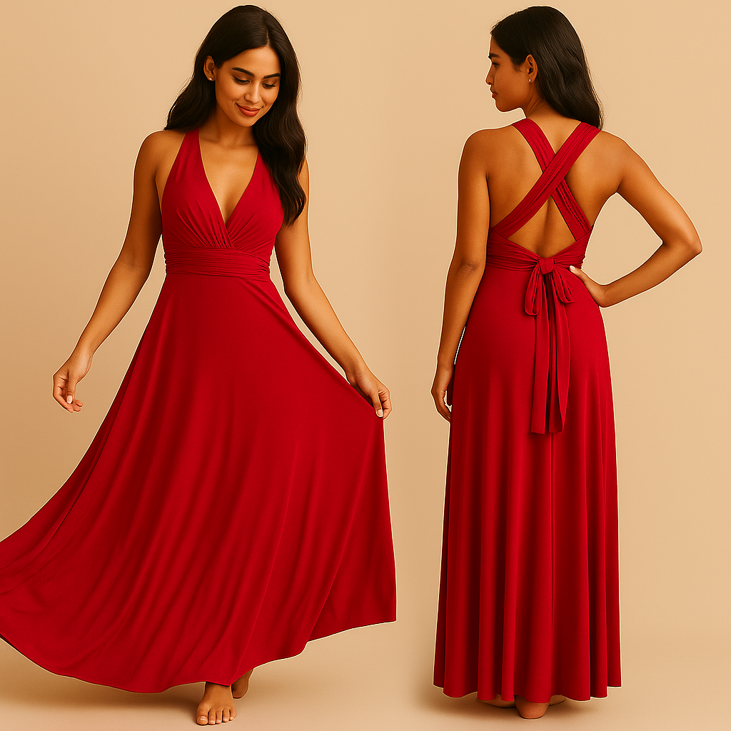 Solyra – Elegante wikkeljurk met eindeloze draagopties