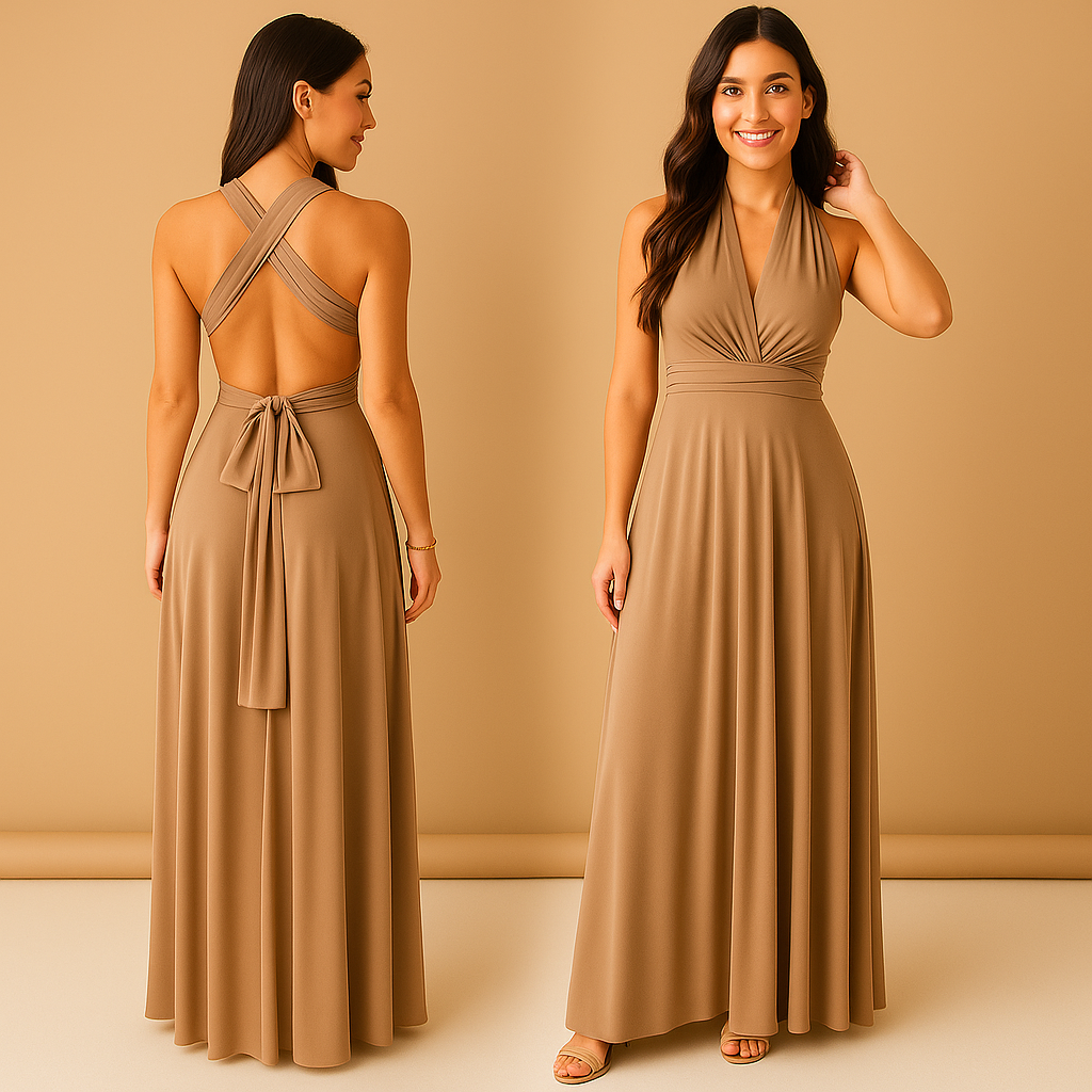 Solyra – Elegante wikkeljurk met eindeloze draagopties