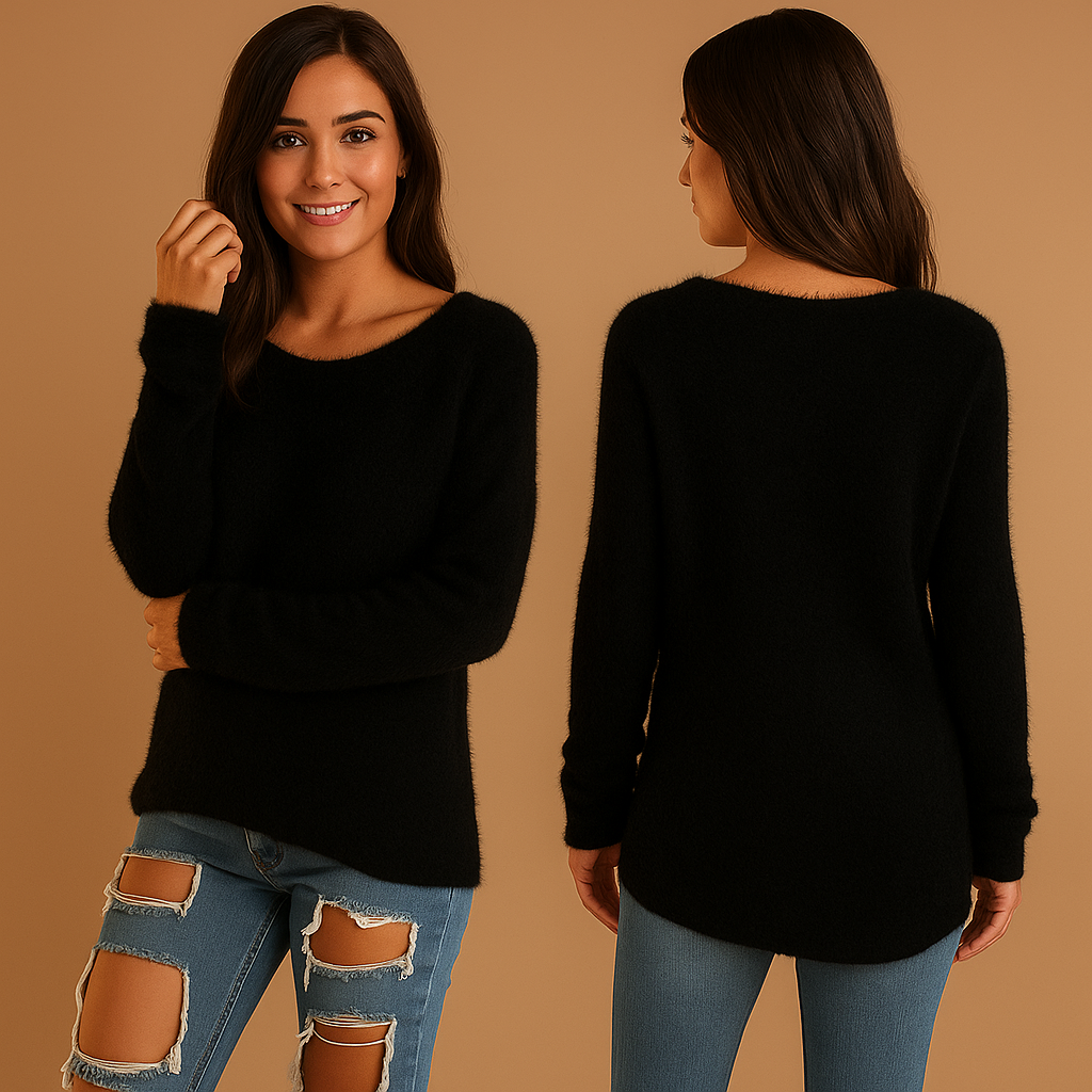 Marayne – Lichtgewicht gebreide trui met ronde hals