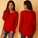 Marayne – Lichtgewicht gebreide trui met ronde hals