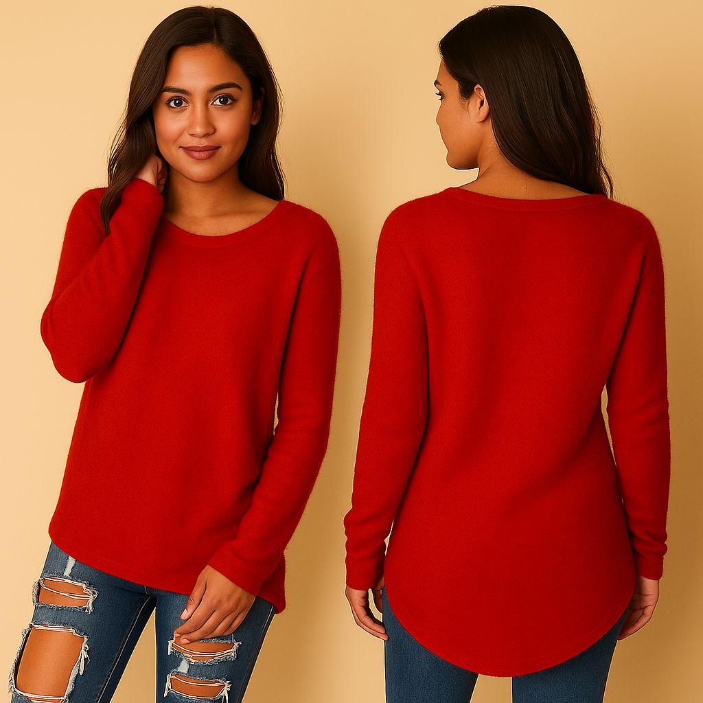 Marayne – Lichtgewicht gebreide trui met ronde hals