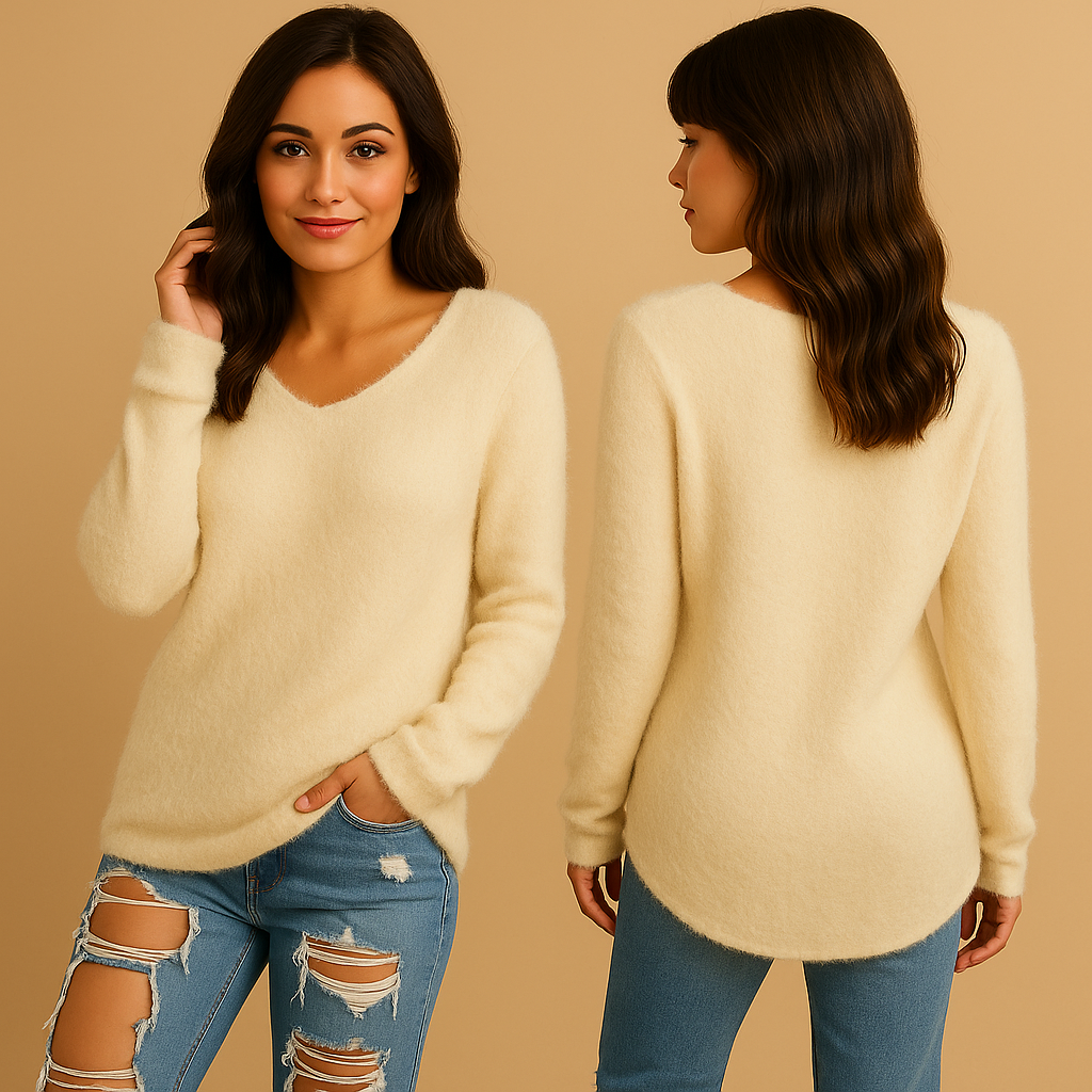 Marayne – Lichtgewicht gebreide trui met ronde hals