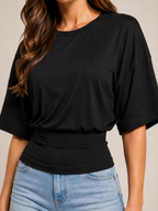 Loovay Vayenne Dames Top met Vleermuismouwen