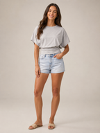 Loovay Vayenne Dames Top met Vleermuismouwen
