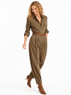 Loovay Valleria Jumpsuit, Moderne Tailored Elegance