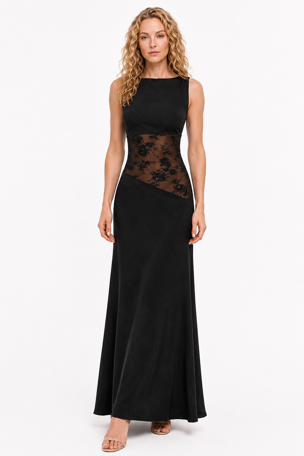 Loovay Aurevina Jurk, Luxe Kanten Gala Look