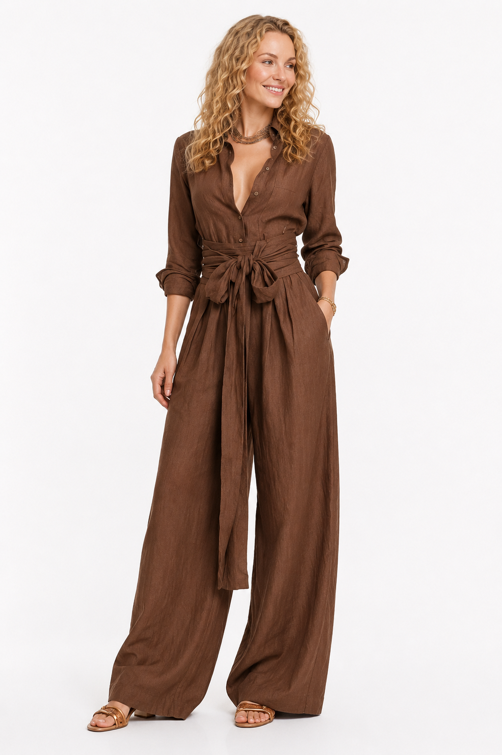 Loovay Valencia Jumpsuit, Minimalistische Elegantie