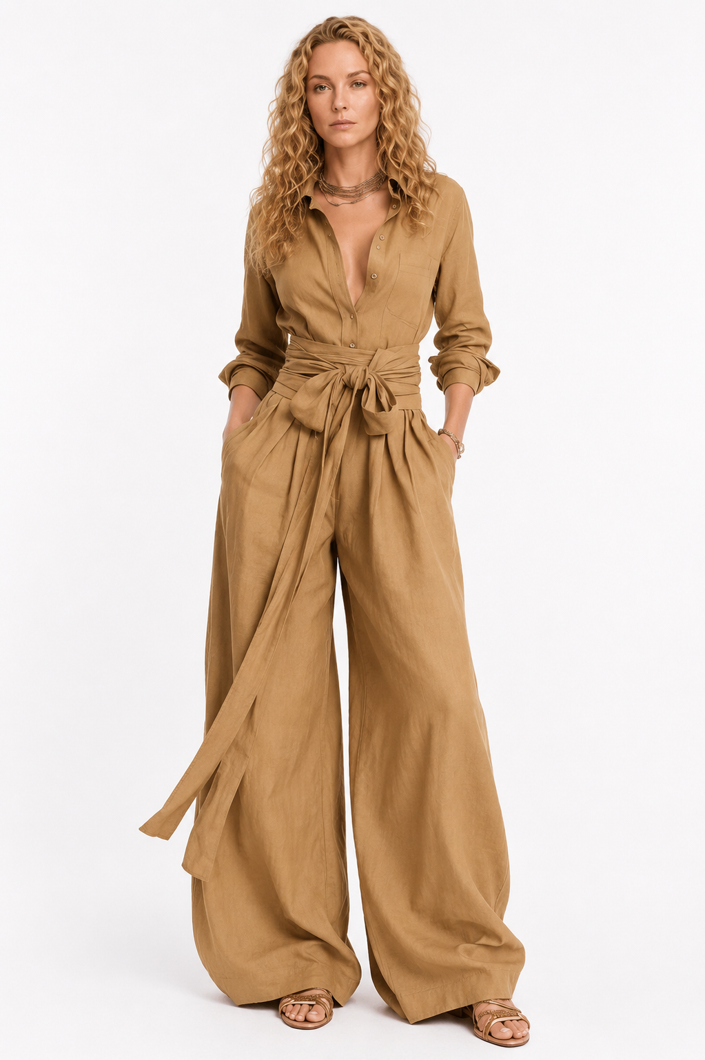 Loovay Valencia Jumpsuit, Minimalistische Elegantie