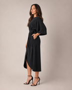 Loovay Evelisse Midi Jurk met Tailleband