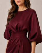 Loovay Evelisse Midi Jurk met Tailleband