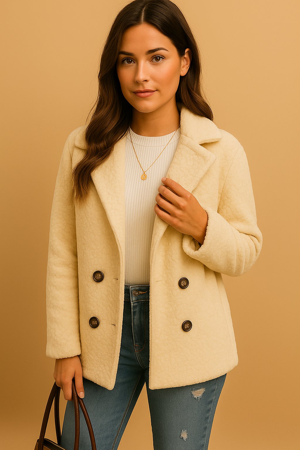 Cérelle – Korte damesjas met elegante knoopsluiting