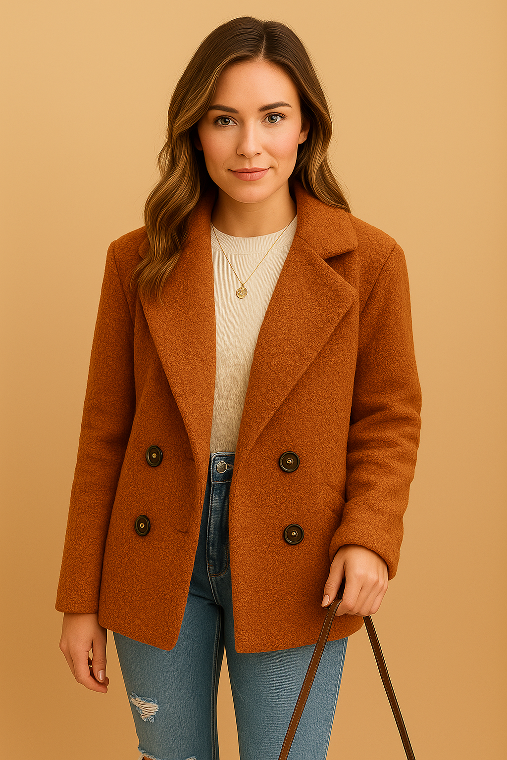 Cérelle – Korte damesjas met elegante knoopsluiting