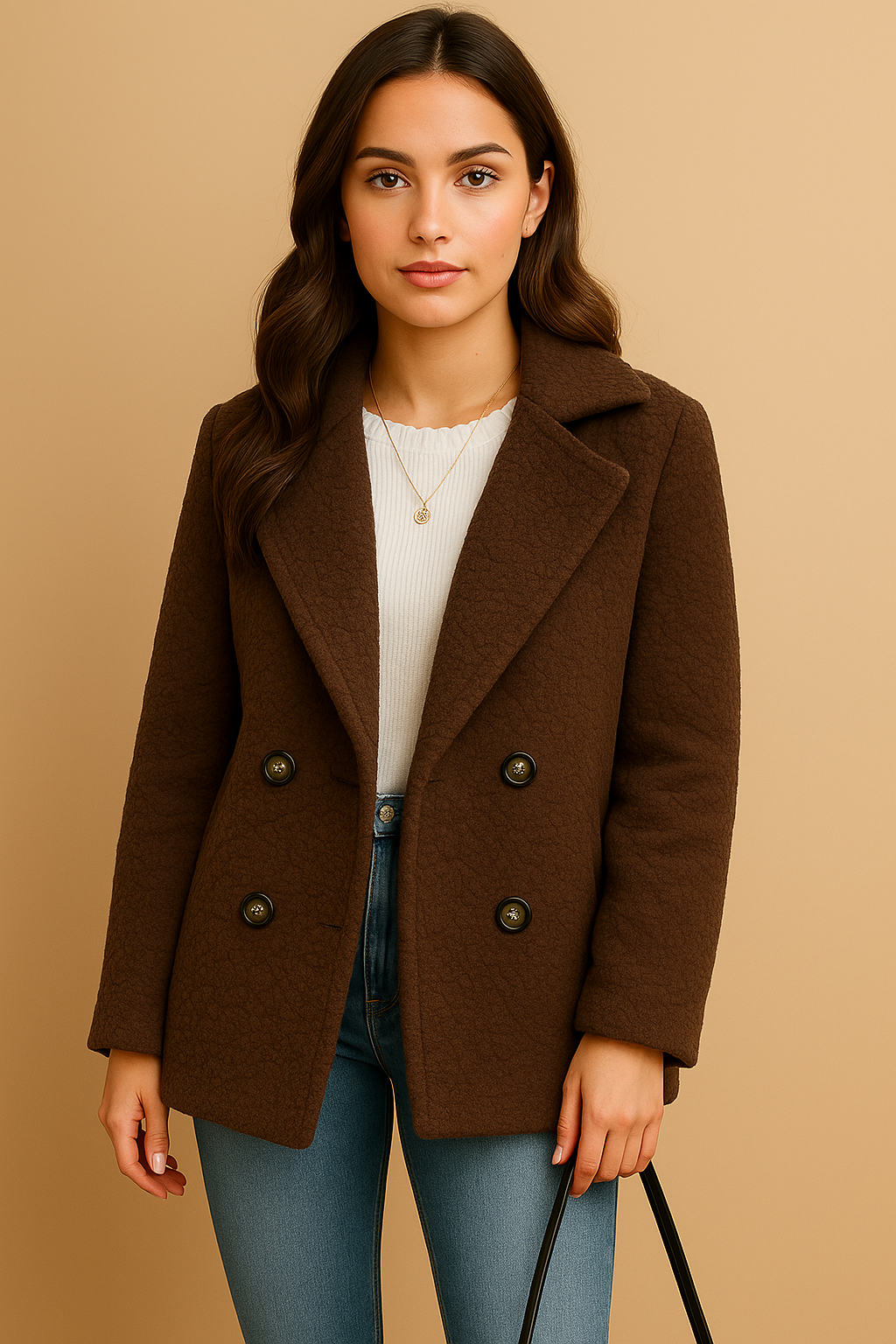 Cérelle – Korte damesjas met elegante knoopsluiting