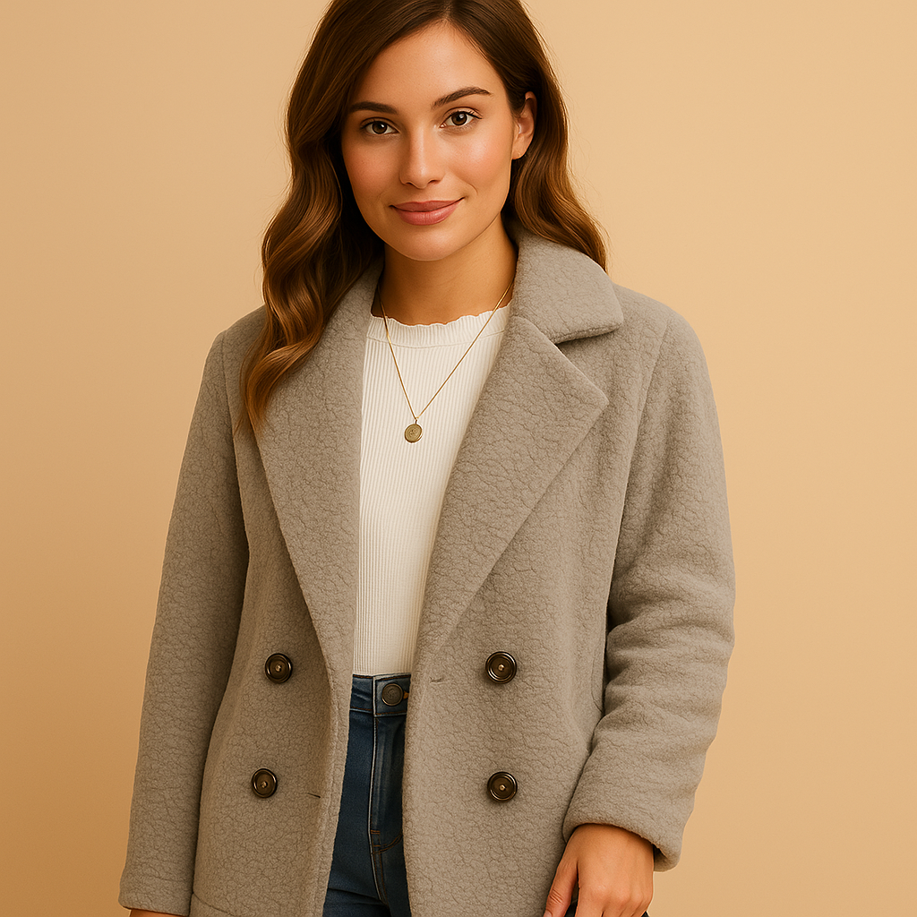 Cérelle – Korte damesjas met elegante knoopsluiting