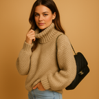 Lorène – Warme gebreide damestrui