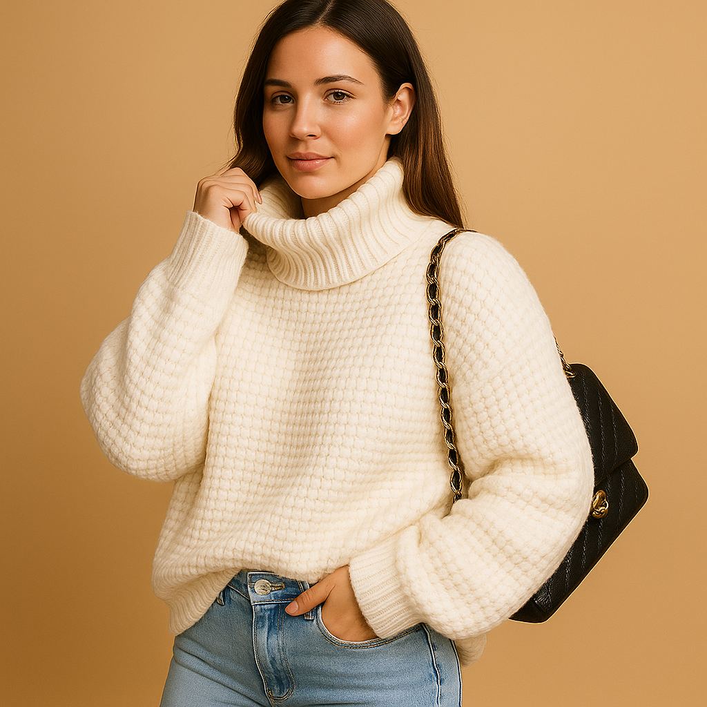 Lorène – Warme gebreide damestrui