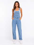 Loovay Novara Overall, Denim Casual Chic