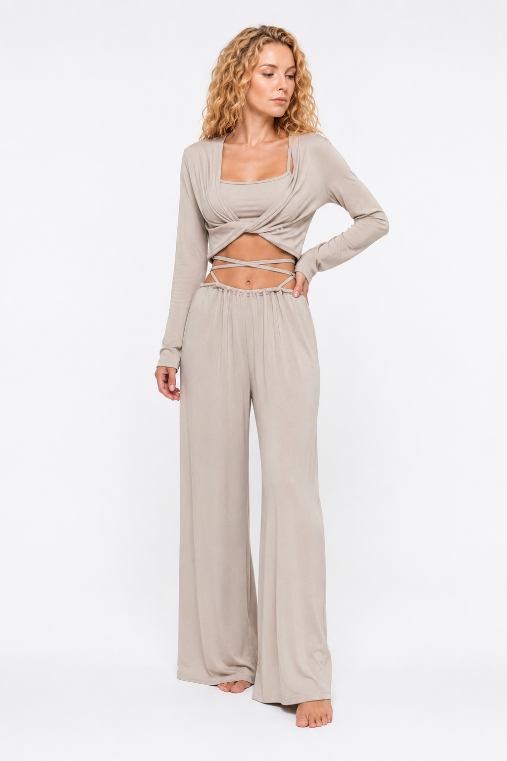 Loovay Aurevina Set, Luxe 3-Delige Lounge Look