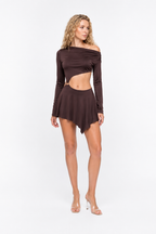 Loovay Valleria Jurk, Asymmetrische Mini Elegantie