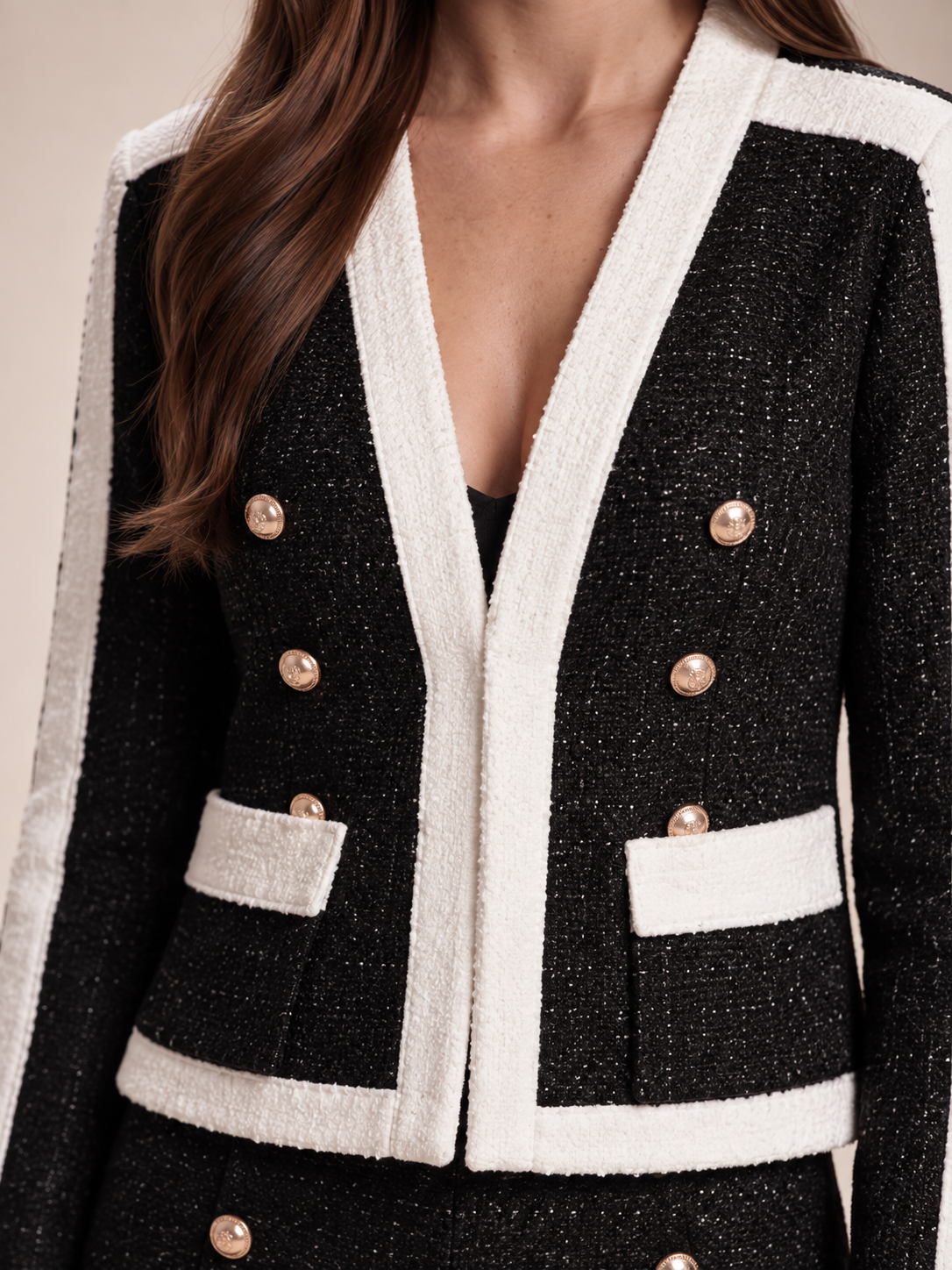 Loovay Maerisse Tweed Set met Jasje en Short
